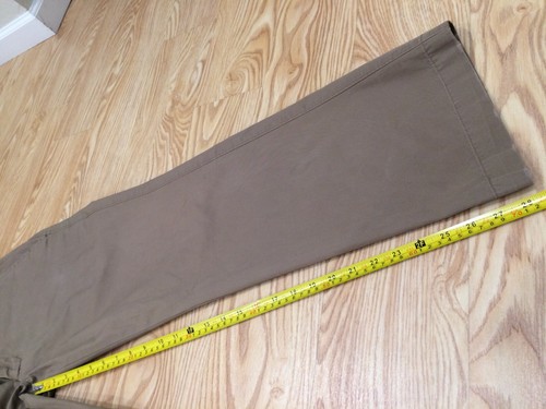 banana republic dark khaki casual pants 33x30 acutal inseam 28.5 inches - Picture 6 of 8