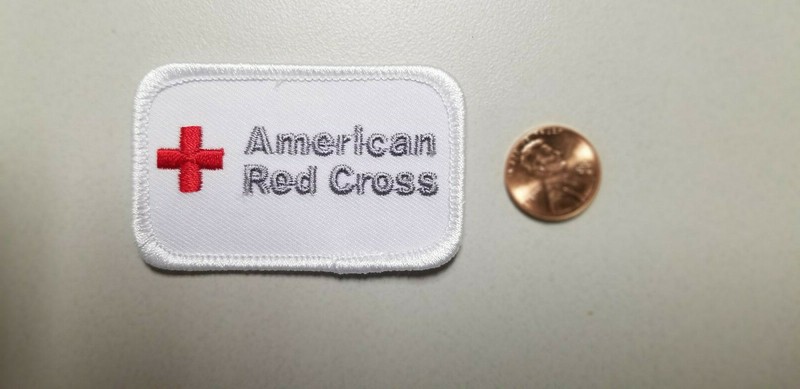 AMERICAN RED CROSS~UNUSUAL ITEM~~VINTAGE RED CROSS PATCH~B + BONUS PIN ~SCARCE!!
