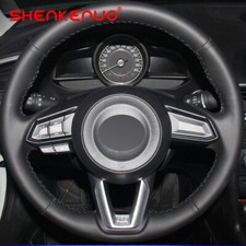 Black 15 Diy Steering Wheel Cover Genuine Leather F For Jeep New Us Stock Black 15 Diy Steering Wheel Cover Genuine Leather F For Jeep New Us Stock