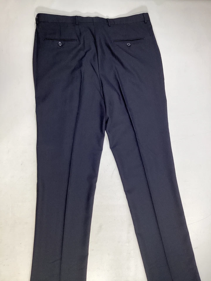 Pantalones de vestir para hombre Angelo Rossi azul marino talla 33W nuevos sin etiquetas Foto 4 de 4