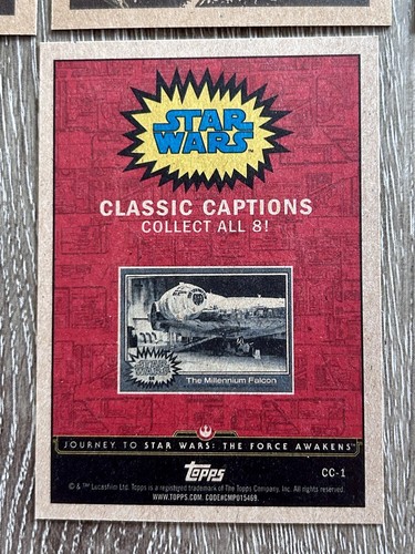 Star Wars Red Cards 2004 Topps Heritage Lot of 10 - Afbeelding 21 van 24