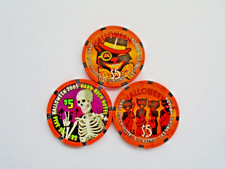 HARD ROCK CASINO LAS VEGAS, NEVADA CASINO CHIP SET OF 3 HALLOWEEN FREE SHIPPING