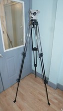 Vinten Vision 12 Tripod Head with Tripod Needs Rosettes Replaced   