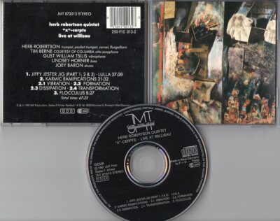 Herb Robertson Quintet CD X-Cerpts Live At Willisau 1987 black face NEAR MINT