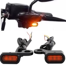Black Front Turn Signal Light DRL For Harley Sportster 883 1200 2004-2020 Orange