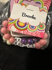 8mm Handmade Round Beads Stretchy Bracelet "choose your saying"