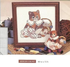 CALICO KITTY  -  CROSS  STITCH PATTERN ONLY   HM - QUU