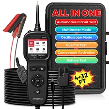 2025 KINGBOLEN ECT600 12-24V Car Power Circuit Probe Tester W/Battery/Relay Test