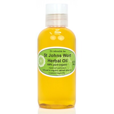 St Johns Wort wart Herbal Oil 100% Pure 2 oz 4 oz 8oz up to gallon Free shipping