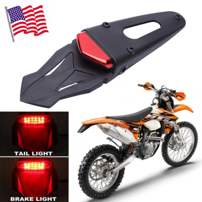 LED Rear Fender Brake Tail Light – Off-Road Dirt Bike Fit For SXS, EXC, Honda CR500R