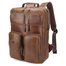 Polare 17.3 Inch Full Grain Leather Backpack ...