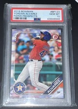 2019 Bowman - Prospects Yordan Alvarez #BP-123 (RC) Astros Houston 