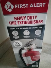 First Alert Heavy Duty Fire Extinguisher with Bracket Commercial Or Residential 