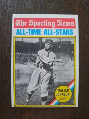 1976 Topps - The Sporting News AllTime All-Stars Walter Johnson #349