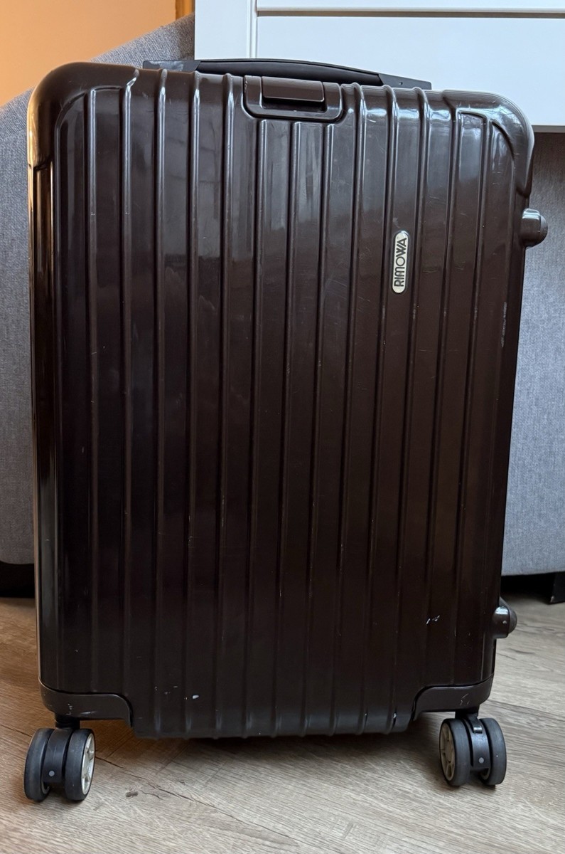 Used Rimowa Salsa Carry-On Suitcase Brown Polycarbonate Pre-LVMH 4
