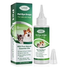 Haustier Augentropfen 60Ml, Antibakterielle Augentropfen F&uuml;r Haustiere, Augen...