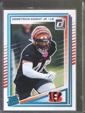 2025 Panini Donruss - Rated Rookie Demetrius Knight #385 - Cincinnati Bengals RC
