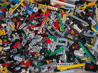 Top LEGO Technic Konvolut Mix  2000 Teile Technik MOC AFOLl Liftarme Lochbalken
