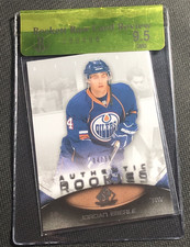 2010-11 SP GAME USED JORDAN EBERLE AUTHENTIC ROOKIE #ed 4/99 BGS 9.5 RAW