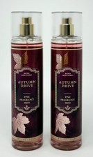 2 BATH  BODY WORKS AUTUMN DRIVE FINE FRAGRANCE MIST SPRAY 8 OZ RASPBERRY AMBER