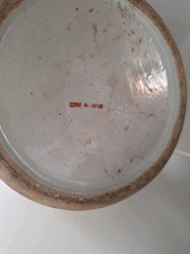 Vaso Giapponese Antico, Grande Ceramica A Motivo Fiori Dipinti Alla Mano - Photo 13 sur 13