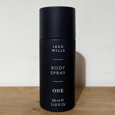 Jack Wills ONE 150ml Body Spray Aerosol Deodorant Discontinued New