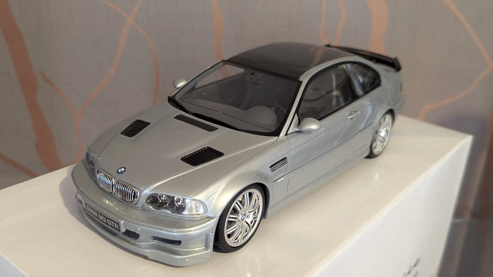 1/18 Otto BMW M3 E46 GTR Street (OT1128) Titan Silver Metallic Ottomobile - Image 4 of 4