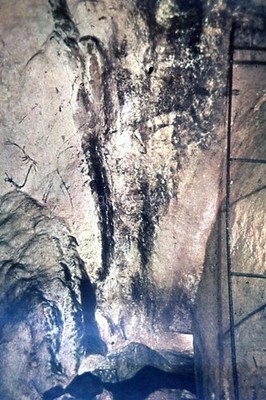 Found 35mm SLIDE OF CAVE ART AT LASCAUX Photo VINTAGE Transparency  58 LA 90 A
