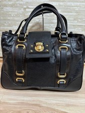 Borsa a tracolla Marc Jacobs interamente in pelle nera borsa a 2 vie con...