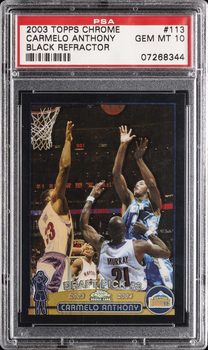 Carmelo Anthony Basketball Grade 10 Rookie Sports Trading Cards