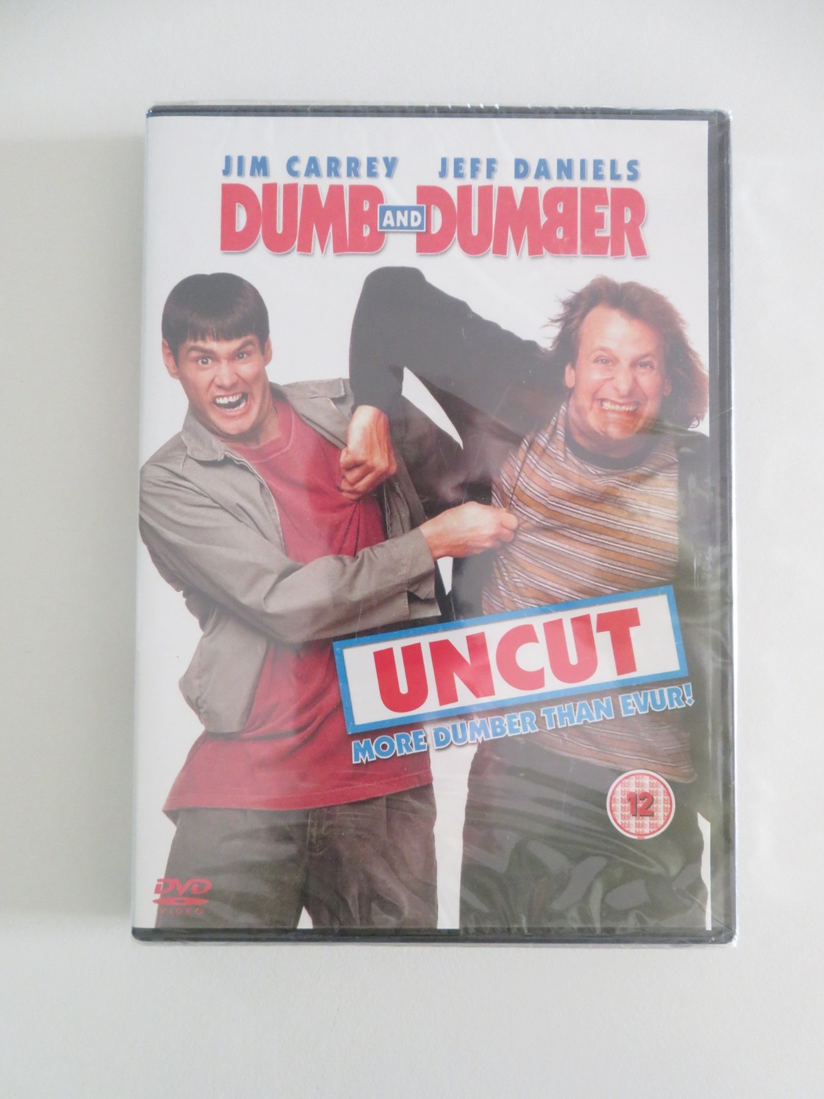 DUMB AND DUMBER UNCUT (DVD) JIM CARREY JEFF DANIELS 1994 REGION 2