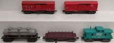 Marx Vintage O Gauge Assorted Freight Cars: 249319, 54099, 18326, 284 5