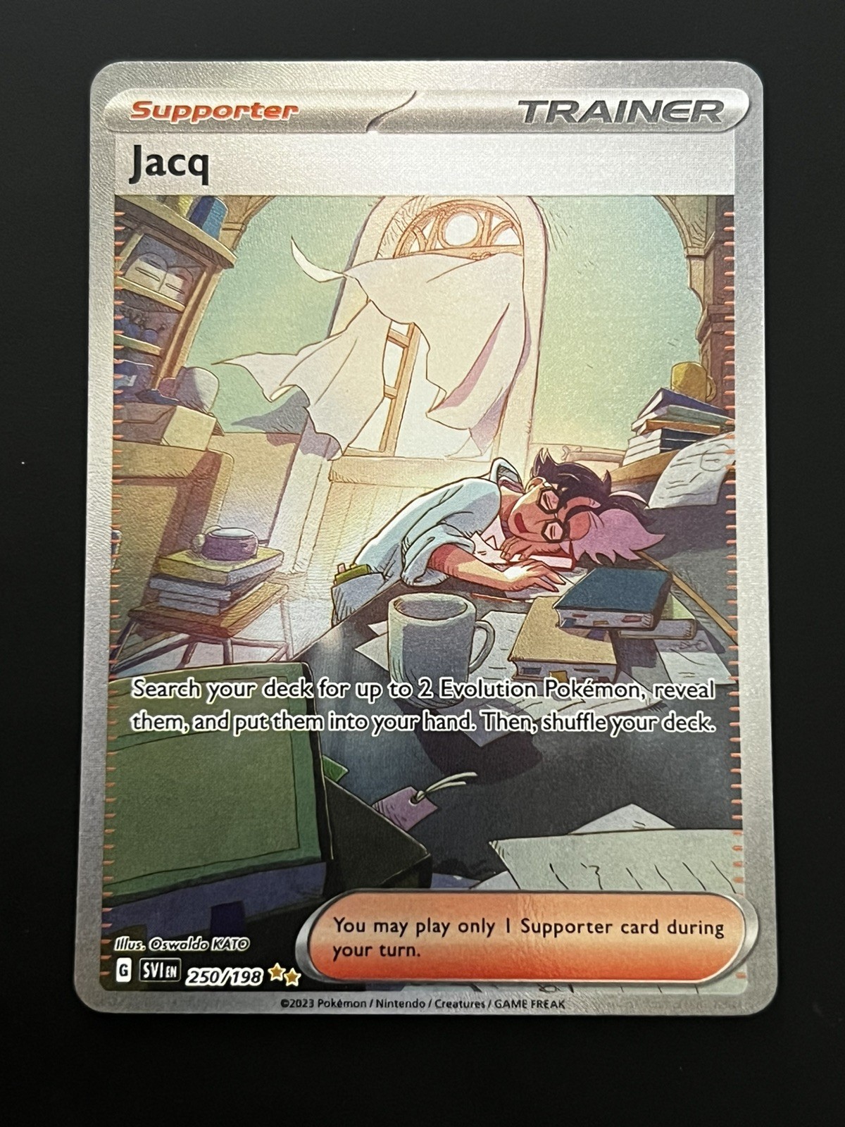 Jacq 250/198 SV01: Scarlet & Violet Base Set Holo SIR