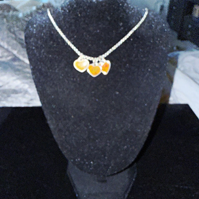 Brighton Piccadilly triple heart necklace.