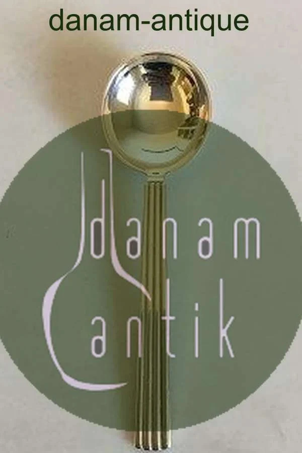 Cuchara Caldo Bernadotte Georg Jensen Plata de Ley Nº 053 Foto 3 de 4