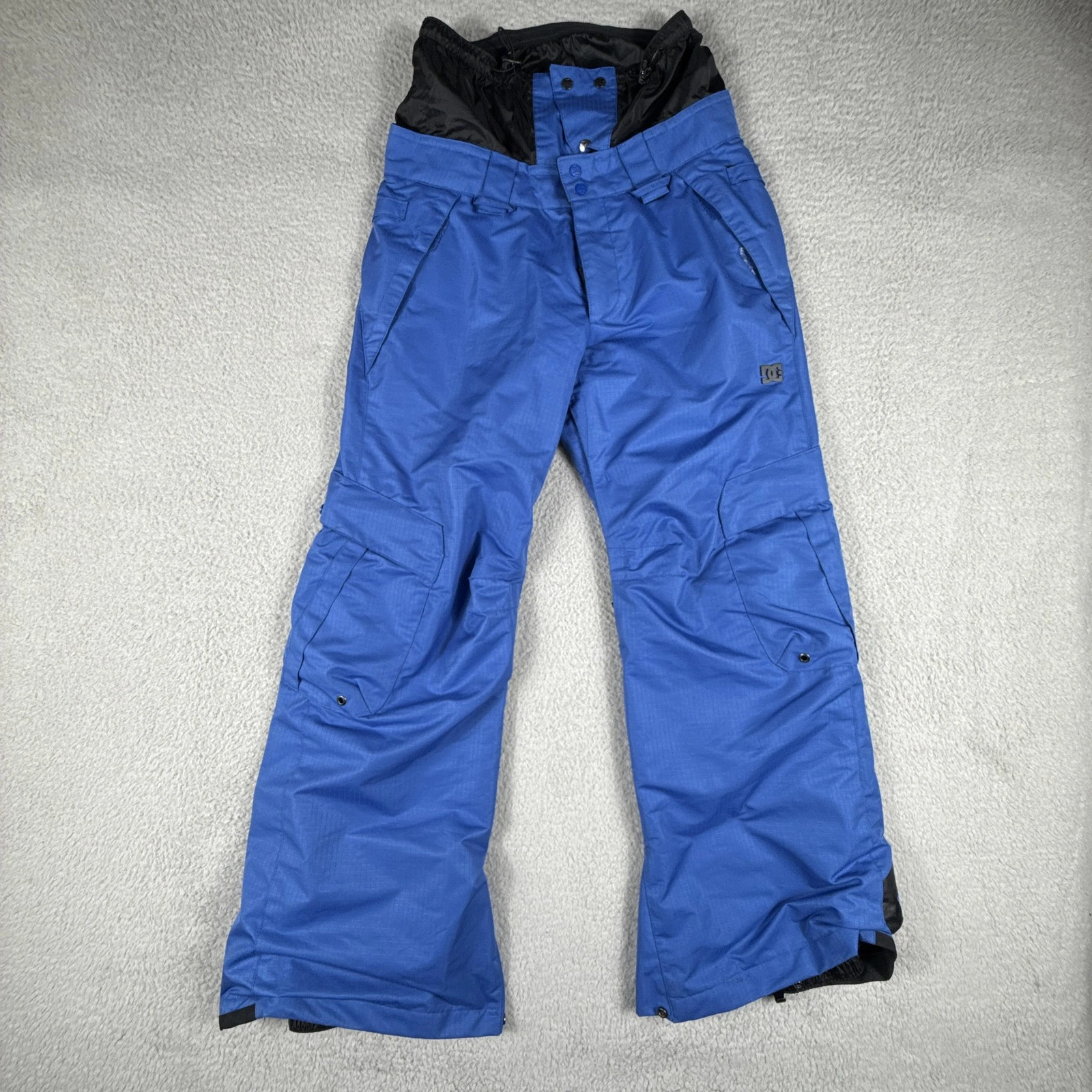 DC Snow Pants Mens Small Blue Cargo ENOTECH 10K Waterproof Ski Snowboard Ripstop