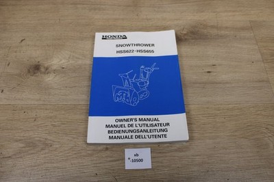 Honda HSS622 HSS655 Bedienungsanweisung 00X36-743-7310  xb10500