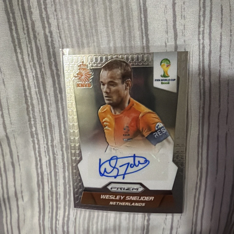 Wesley Sneijder Auto 2014 Panini Prizm Чемпионат мира Бразилия Футбол Нидерланды - Изображение 2 из 3