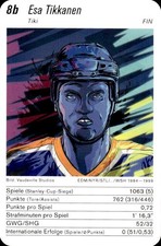 2 VARIATIONS English &amp; VERY RARE Finnish Version Hockey Cards ESA TIKKANEN