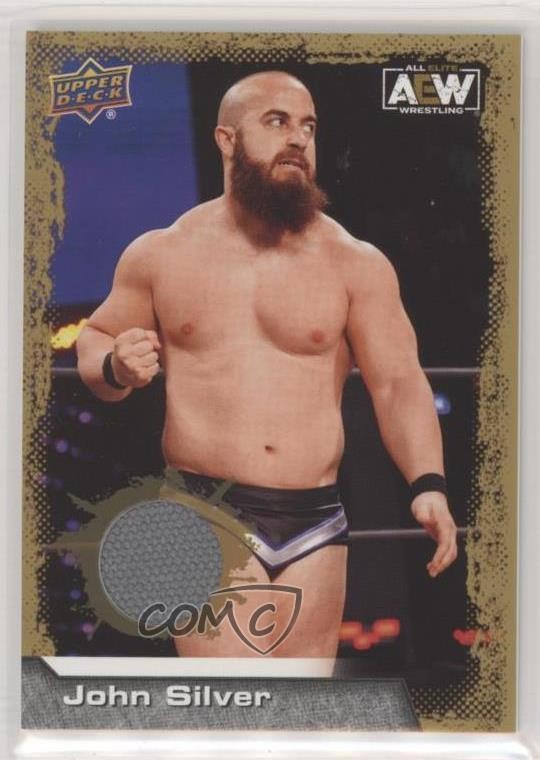 2022 Upper Deck AEW All Elite Wrestling Gold Mat Relics John Silver #25 11wi