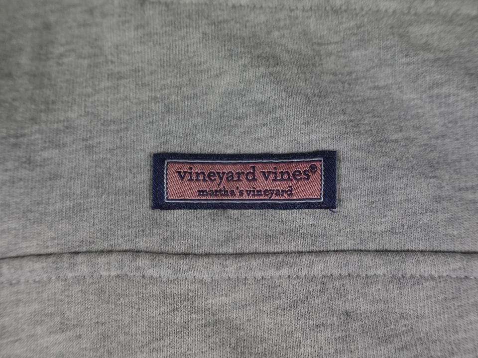 Vineyard Vines Sudadera Mujer 3X Gris Cuarto Cremallera Preppy Navegación Náutica Foto 2 de 4