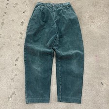 Gap Corduroy Pants Womens 11/12 Vintage High Rise Forest Green Preppy