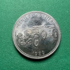 BENTLEY 4,5 Liter 1929 SHELL Weltber&uuml;hmte Sportwagen Medaille | 30 mm
