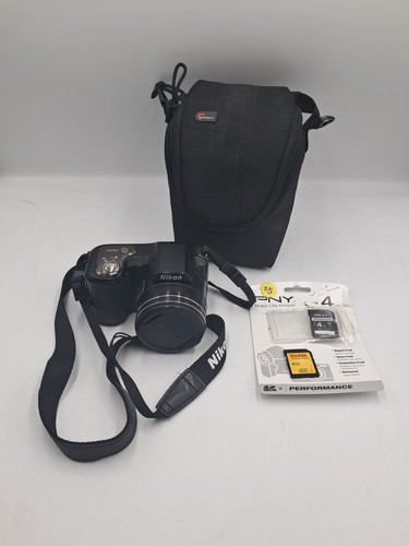 Nikon Coolpix L100 Digital Camera 15x Zoom - 2 x 4gb Memory Cards - Case TESTED