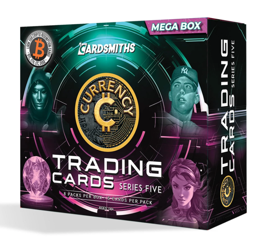 CARDSMITHS Crypto Currency Series 5 Trading Cards Mega Box 8-Packs