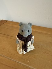 Sylvanian Families Vintage Granny Grey Bear With Original Outfit