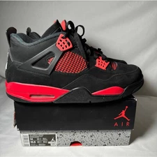 Size 14 - Nike Air Jordan 4 Retro Red Thunder Men's Shoes Ships Now