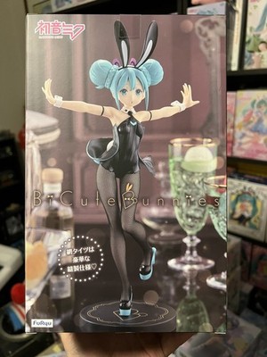 Hatsune Miku FuRyu BiCute Bunnies Black Ver. Figure New In Box