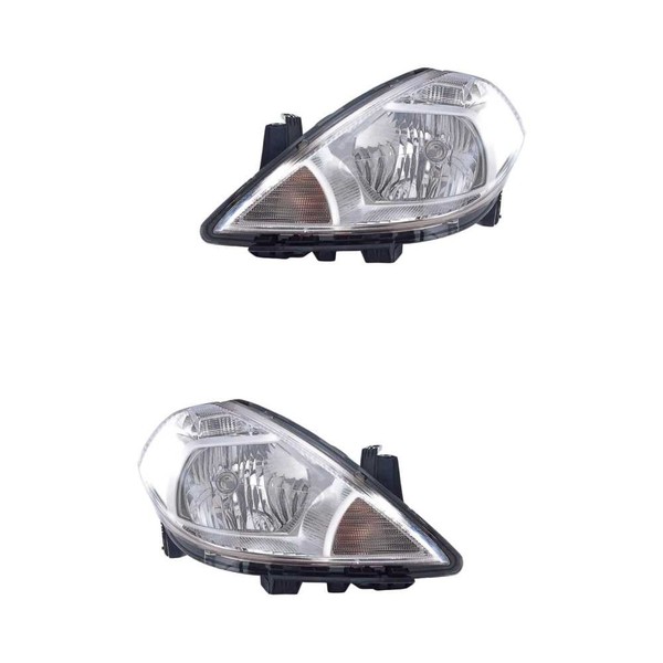 Halogen Scheinwerfer Set H4 FüR Nissan Tiida Stufenheck SchräGheck-image
