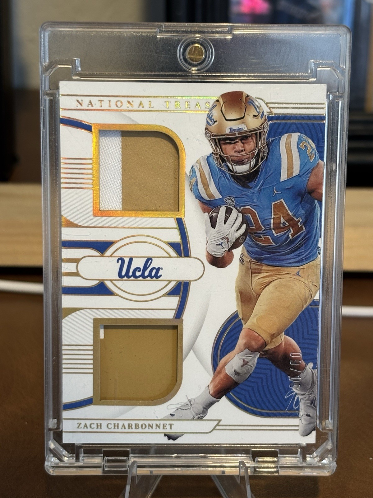 Zach Charbonnet Panini National Treasures Collegiate College Materials Signatures #ZAC Base